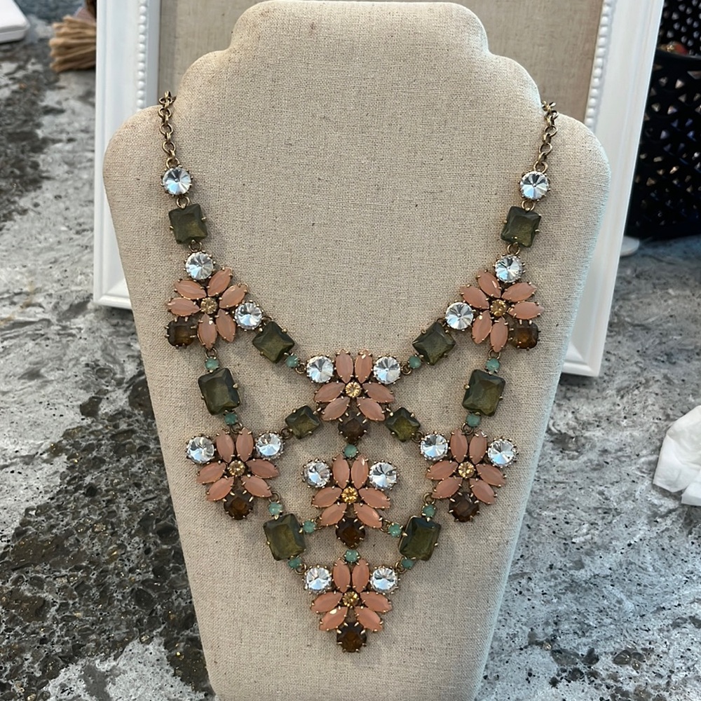 Stella Dot Fleurette Crystal Statement Necklace - image 1